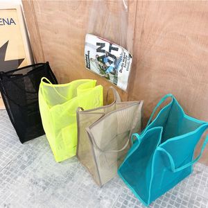Fashionable Lightweight Reusable Mesh Shopping Bag with Rope Handle for Fruit and <b>Beach</b> <b>Tote</b> - Product Image 6