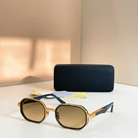 Lunettes de soleil octogonales modernes pour hommes, de haute qualité, en acétate et métal, luxe, UV400, pour les vacances