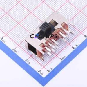 SK-24F01-G060 Slide Switch Through hole Component (THT) Switch Double Pole Four Throw Rectangle Pin Header PC Pin 26mm - Product Image 1