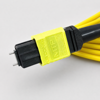 Cordon de brassage fibre optique monomode 12 fibres MTP mâle APC vers 12 LC UPC simple mode 9/125µm LSZH Type B à faible perte