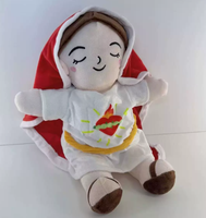 Peluche Ours Super Douce Respirante avec Sons Apaisants et Lumières, Lavable, pour Filles et Garçons, Aide à Dormir et Contre le Ronflement