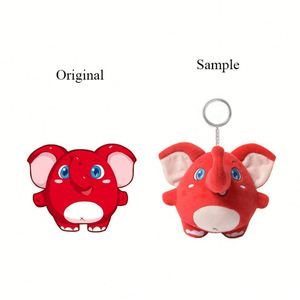 Llavero de Peluche de Elefante Personalizado, Relleno de Algodón PP, Diseño Bordado, Mascota de Peluche Suave para Niños, Regalo - Product Image 2