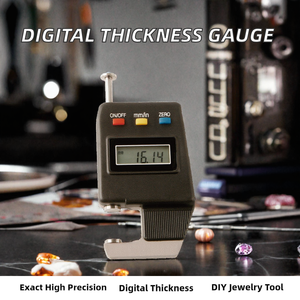 Calibrador de Espesor Digital de Alta Precisión 0-12.7mm con Resolución de 0.01mm (Plástico y Acero Inoxidable) MCEB0027 para Joyería DIY y Perlas - Product Image 2