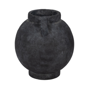Vaso rotondo a forma di bulbo con manico, in terracotta, per decorazioni per la casa, stile contemporaneo. - Product Image 4