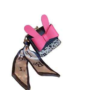 Custom New Style <strong>Mini</strong> Handbag <strong>Hanger</strong> Ornaments Tiny Bag Purse Pendant Key Holder Luxury Designer Leather Bag Charms Bag Purse - Product Image 1