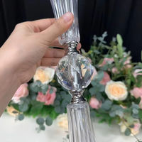 Nouvelles Décorations Florales de Table, Centres de Table, Vase à Fleurs en Plastique Transparent en Forme de Trompette pour Mariages et Événements