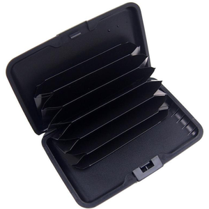 Porte-cartes de visite 6 fentes poche portefeuille bouton fermeture RFID porte-<span class=keywords><strong>carte</strong></span> en plastique pour crédit banque nom <span class=keywords><strong>carte</strong></span> ATM - Product Image 6