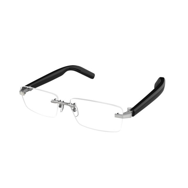 Rimless Transparent Smart Glasses with Reading BT Call Music Open Earbud A Bluetooth Speaker Smart Audio Glasses for Daily
