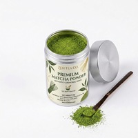 Boîte de rangement pour matcha en acier inoxydable de qualité supérieure, directement de l'usine, avec couvercle fileté et emballage personnalisé