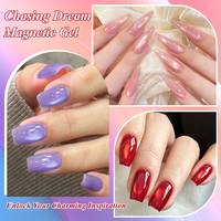 Vente directe d'usine MTSSII, gel à ongles magnétique Chasing Dream, 6 couleurs, professionnel, longue durée, résistant à l'usure, gel à ongles durcissant