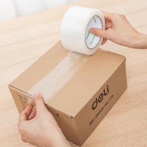 Deli Packing Tape 60mmx100y 45um 6 Rolls No Residual Adhesive For Packaging - Product Image 2