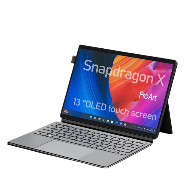 laptop proart x snapdragon processor computer 2.8k oled 13.3-inch touch screen a slim and lightweight 2-in-1 ai laptop