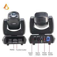 Projecteur LED à tête mobile 100W pour scène, idéal pour fêtes, DJ, mariages, églises et bars