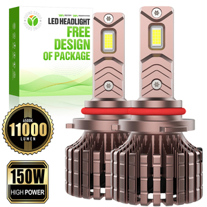 Lampadine LED per Veicoli con Separazione Termoelettrica 150W, Luminosità Estrema 11000Lm, 6500K, 9-63V, 9006 F15A per Flotte di Veicoli Tropicali - Product Image 1