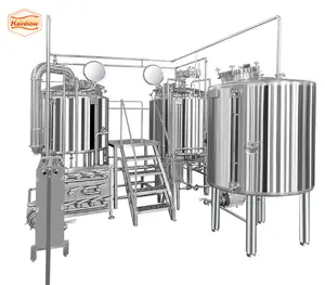 5HL beer brew equipment beer competitive price brewery fermentation machine with yeast adding tank