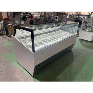 <span class=keywords><strong>Vetrina</strong></span> Gelato CE Sevel a 18 Vaschette/Espositore Refrigerato per Gelato/Frigorifero Espositore per Gelato - Product Image 1