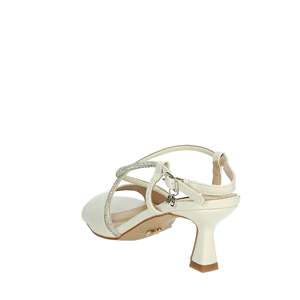 Sandali con Tacco da Donna Miabelle MB168 Bianco Polvere con Cinturino alla Caviglia per Matrimonio - Product Image 2