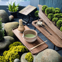 Ensemble de thé matcha en céramique et porcelaine de style japonais rétro, écologique, avec fouet en bambou, support, bol et accessoires, pour une préparation parfaite