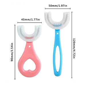 Brosse à Dents Bébé en Silicone en Forme de U YBK en Gros, Emballée Individuellement sous Blister Mignon, OEM - Product Image 6