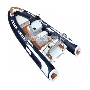 Barco de fibra de vidrio CE 17 pies Orca alta velocidad casco semirrígido costilla inflable 520 Schlauchboot 6M <span class=keywords><strong>con</strong></span> <span class=keywords><strong>Motor</strong></span> - Product Image 1