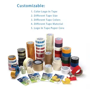 Adhesive Sellotape Manufacturer Carton Sealing BOPP Packing Tape Custom Clear Acrylic Waterproof Customized Offer Printing 100m