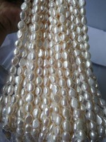 Collier de perles d'eau douce baroques de grande taille, 4-10mm, de haute qualité