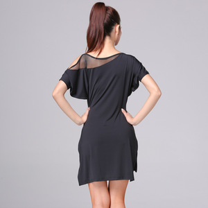 Lady's Fashion Training Dancewear Vestido <span class=keywords><strong>de</strong></span> salón latino con falda para competencia <span class=keywords><strong>de</strong></span> baile - Product Image 4