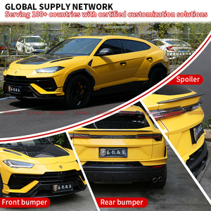 ชุดแต่งสไตล์ PP+คาร์บอนไฟเบอร์ สำหรับ Lamborghini Urus รุ่นเก่าเป็นรุ่นใหม่ ประกอบด้วยลิ้นกันชนหน้า สเกิร์ตข้าง ฝากระโปรงหน้า และฝาครอบกระจกมองข้าง - Product Image 4