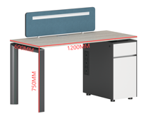 Bureau modulaire en L convertible en bois moderne, extensible, pour 4 personnes, poste de travail exécutif pour usage commercial en bureau