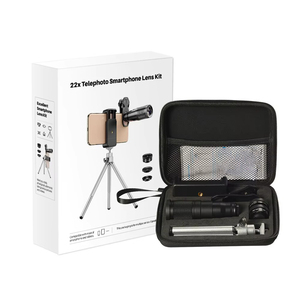 Objectif télescopique longue distance, objectif optique pour appareil photo mobile, housse pour selfie, objectif fisheye grand angle macro, télescope 22X, <span class=keywords><strong>kit</strong></span> d'objectifs 4 en 1 - Product Image 6