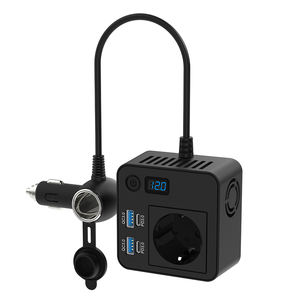 <span class=keywords><strong>Chargeur</strong></span> de voiture à double tension AC 110V <span class=keywords><strong>220V</strong></span> à onde sinusoïdale modifiée à affichage numérique haute puissance, haute efficacité, 200W, convertisseur de batterie de voiture - Product Image 3