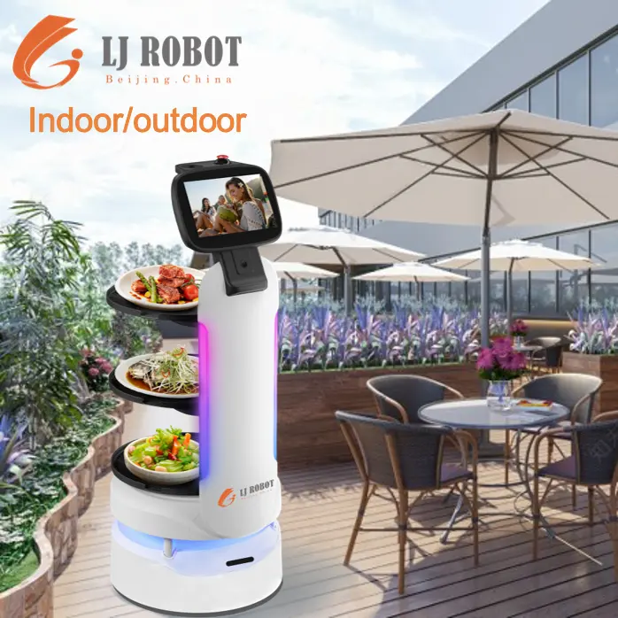 Pequim LJ ROBOT interior e exterior transporte entrega garçom robô