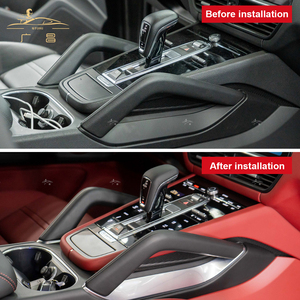 PINDUN Nuovo Adesivo di Ricambio per Pannello Laterale della Console Centrale per Interni Auto, Compatibile con Cayenne 2018-2020 - Product Image 2