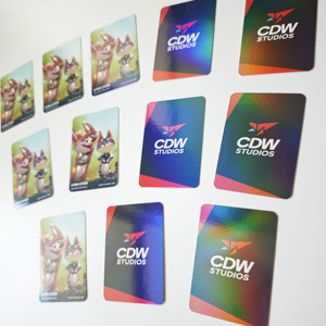 Thấp moq sang trọng Holographic cầu vồng đầy màu sắc thiệp chúc mừng kinh doanh biểu tượng tùy chỉnh ba chiều phim nhiều lớp Quà Tặng Thẻ Bưu Chính - Product Image 6