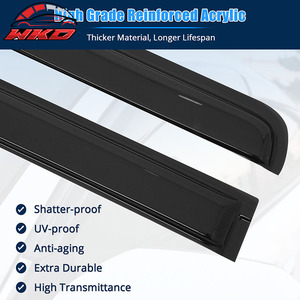 สำหรับเชฟโรเลต ซิลเวอราโด และ จีเอ็มซี เซียร์รา 1500 ครูว์แค็บ ปี 19-26 ชุดบังแดดติดกระจกแบบเทป - Product Image 4