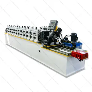 machine roll form galvanized light gauge steel framing c u shape roll forming machine with servo cutting