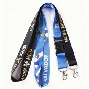 Custom Design Polyester Safety Sublimation Printing Logo Neck Chain Card Holder With <b>Hook</b> Lanyards Lanyard - Product Image 3