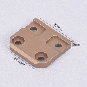 Support de base en aluminium pour lampe tactique M300 M600, système MLOK, support latéral vertical, couleur sable noir - Product Image 3