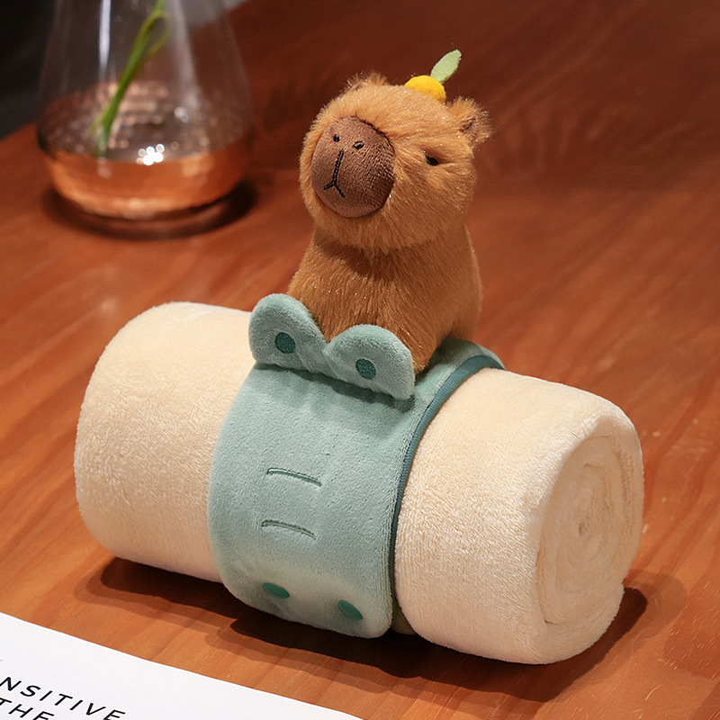 Capybara crocodile stereo roll blanket 0.25