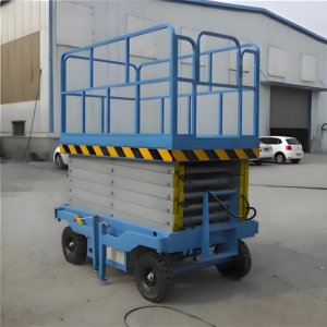 Platform pengangkat gunting hidrolik seluler, pengangkat kerja ketinggian tinggi 4M-18M kapasitas angkat beban tinggi Motor 220/380V - Product Image 3