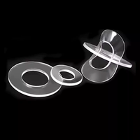 M2 M2.5 M3 M4 M5 M6 M8 M10 M12 Rondelle plate transparente en plastique Rondelle fine en silicone transparente Rondelle en caoutchouc souple Joint torique Joint en PVC