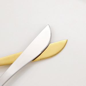 Juego de tenedores y cuchillos para carne de acero inoxidable con mango de madera, 20-40 piezas, para catering, vajilla occidental - Product Image 4