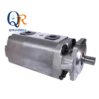 Pompe à huile hydraulique de grande capacité, fabricant professionnel, livraison rapide, pompe à engrenages hydraulique triple à débit multiple pour plateforme de forage