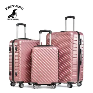 Set di valigie da viaggio per valigia Trolley in ABS da 20 "24" 28 "all'ingrosso di alta qualità