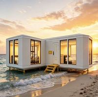Maison Capsule Modulaire Tout Aluminium, Structure Résistante aux Ouragans, Finition Anti-Corrosion de Qualité Marine, Préfabriquée Durable 50 Ans