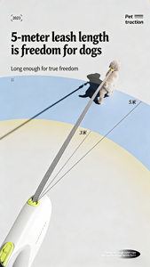 Hot Sale C-Shaped Handle Retractable <strong>Dog</strong> <strong>Leash</strong> Durable 3M/5M Adjustable Outdoor Pet Rope ABS Polyester Featuring Ribbons for <strong>Dog</strong> - Product Image 4