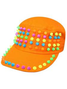 Gorra de Béisbol Unisex Personalizada al por Mayor con Púas y Tachuelas Estilo Punk Rock Gótico Hip Hop de Visera Plana - Product Image 6