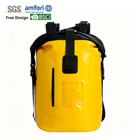 Bâche PVC avec logo personnalisé Sac à dos sec portable étanche 35L pour la randonnée