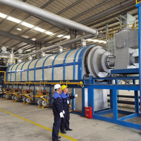 Système de pyrolyse continu de pneus usagés Jinpeng 30 tonnes, four rotatif, réacteur entièrement automatique, ligne de production d'huile combustible 24h/24, garantie 3 ans