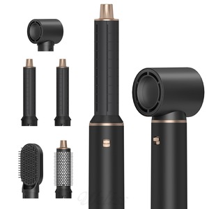 Ensemble d'outils de coiffage professionnels 5 en 1, sèche-cheveux, brosse lissante, peigne chauffant, boucleur sans chaleur pour la maison et le salon - Product Image 1